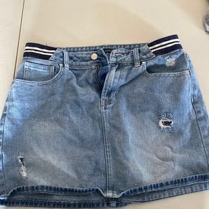 jean skirt Kendall and Kylie